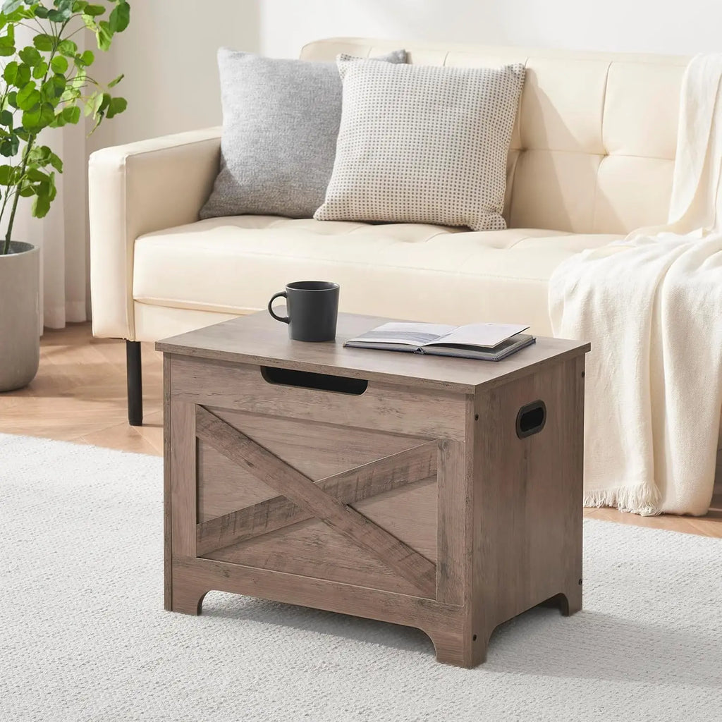 Storage Bench Storage Chest with 2 Safety Hinges