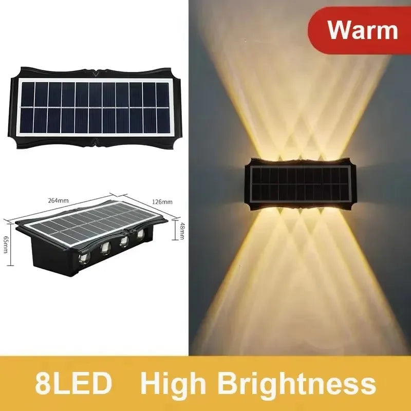 Solar LED Light Waterproof Up And Down Luminous Lighting