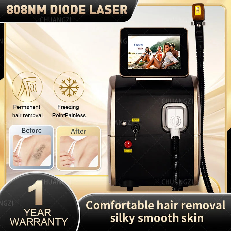 5000W Face 808nm Diode Hair Removal Machine