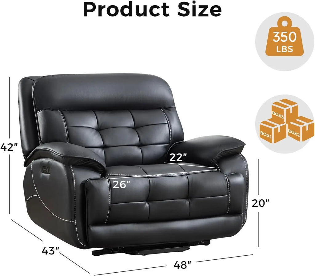 Oversized Dual Motor Power Lift Recliner for Elderly