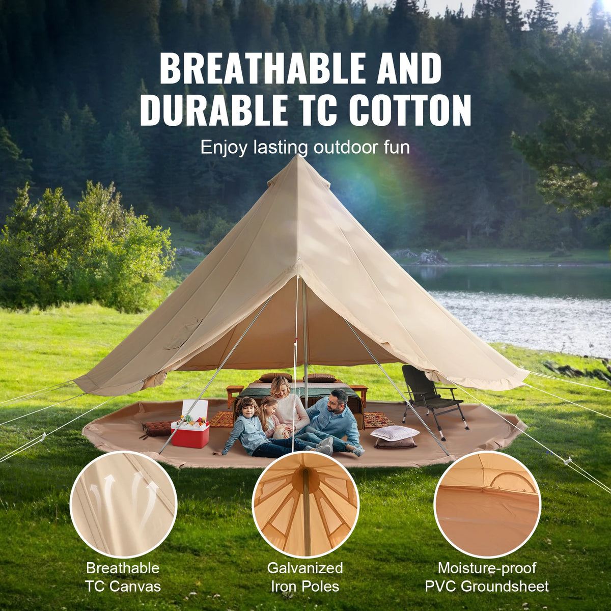 Tent for Camping with Stove Breathable Tent Holds up to 8People