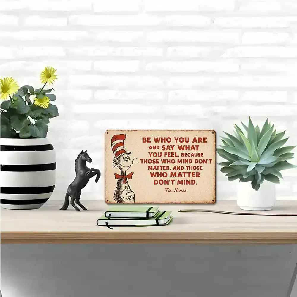 Dr. Seuss metal sign, 20x30cm.