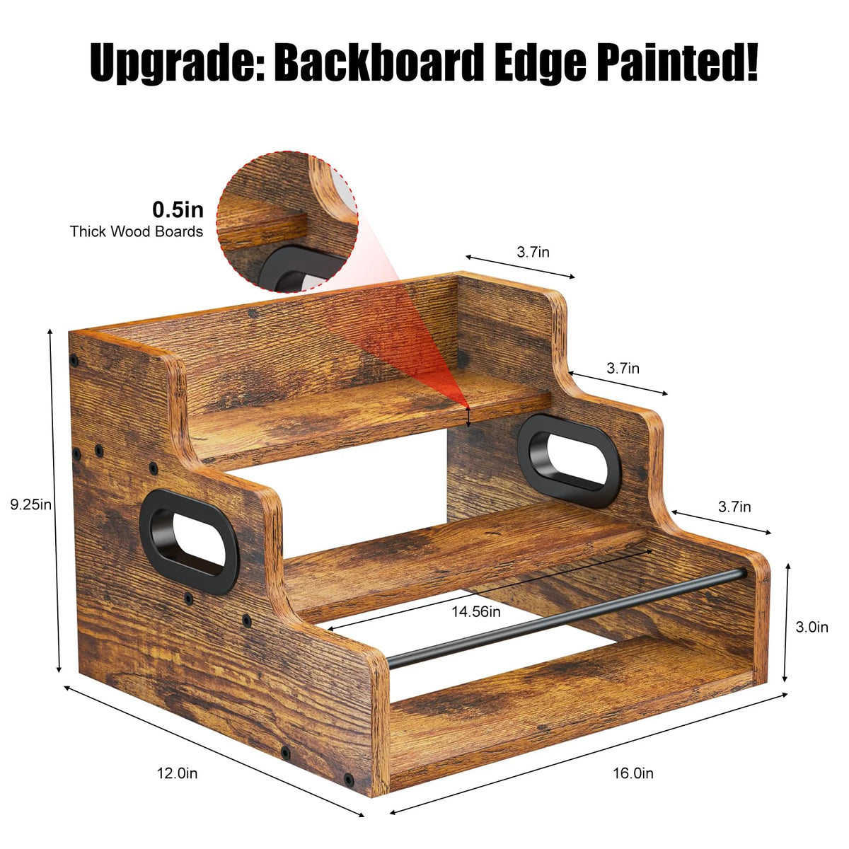 3 Step Countertop Liquor Wine Rack