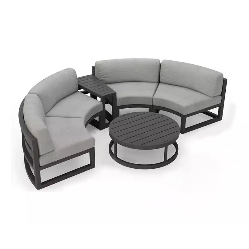 Round Outdoor Sofa Set -  Waterproof for Luxury