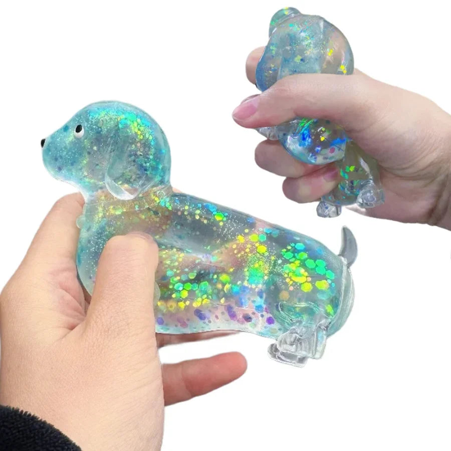 Sparkling powder sausage dog fidgety squashed