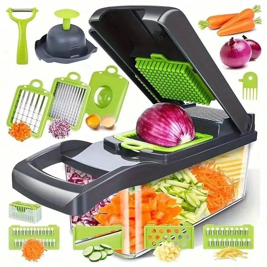 16-In-1 Vegetable Chopper, Professional Onion Chopper
