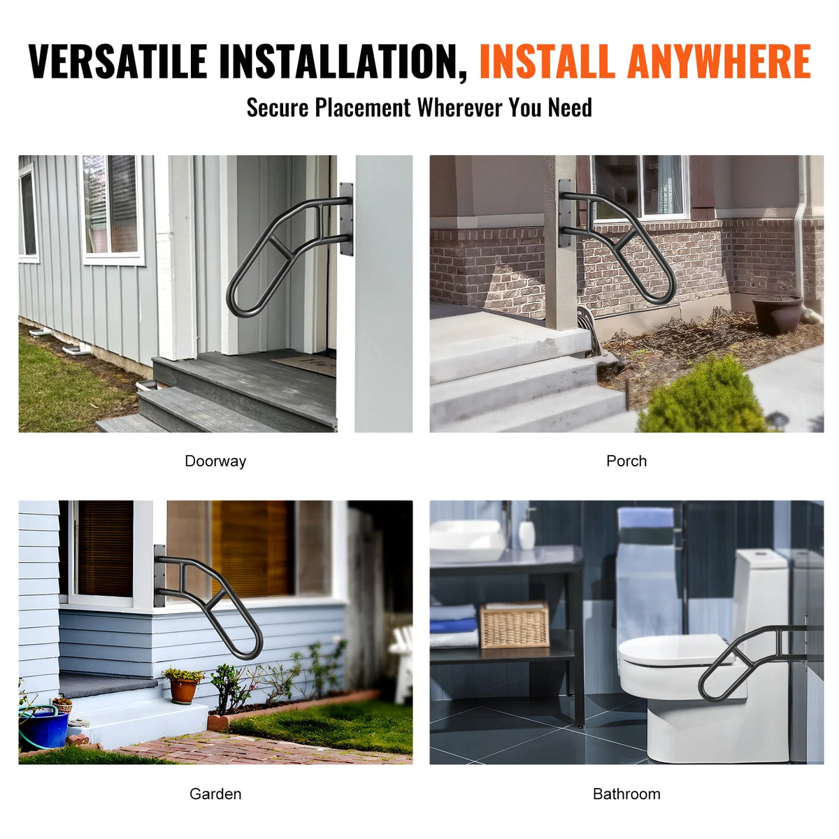Handrails for Outdoor Steps Wall Mount Safety Railings