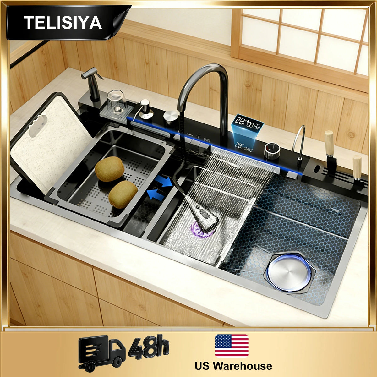 Stainless Steel Kitchen Sink Multifunctional