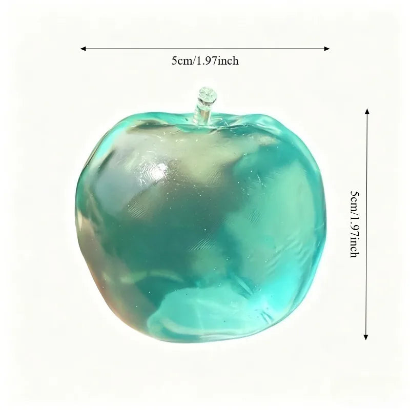 Apple Moldable Stress Ball Coconut Oil Squishy Transparent