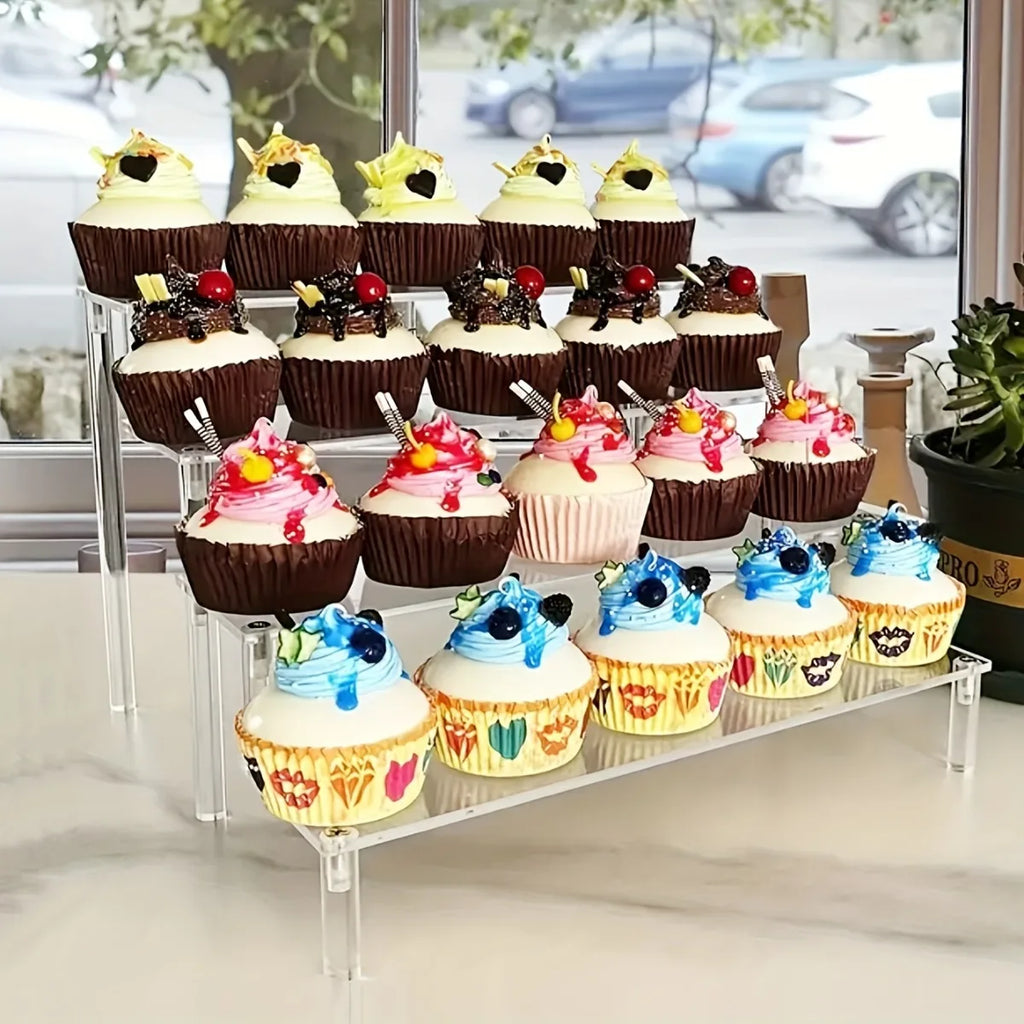 3-Tier Clear Acrylic Display Stand