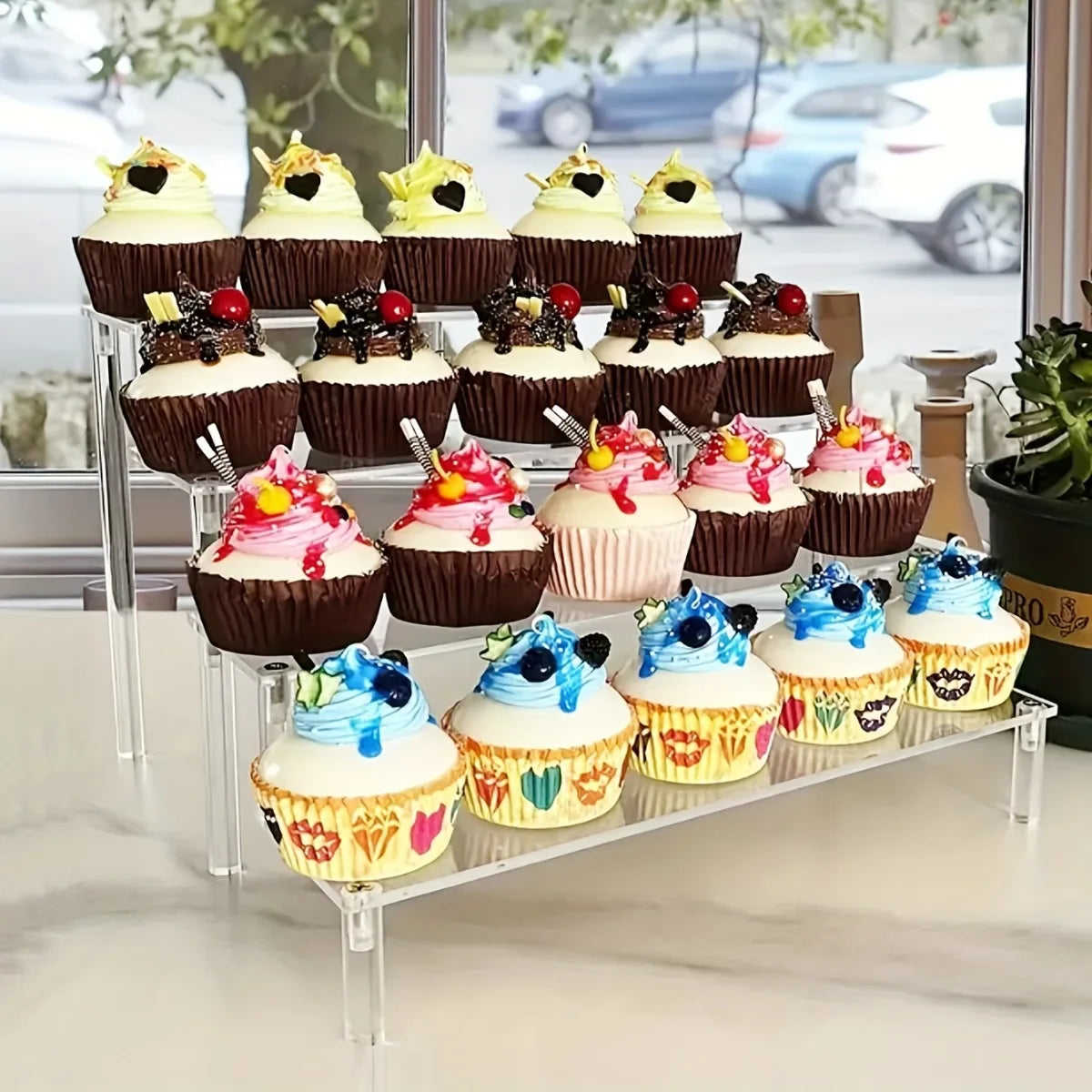 3-Tier Clear Acrylic Display Stand