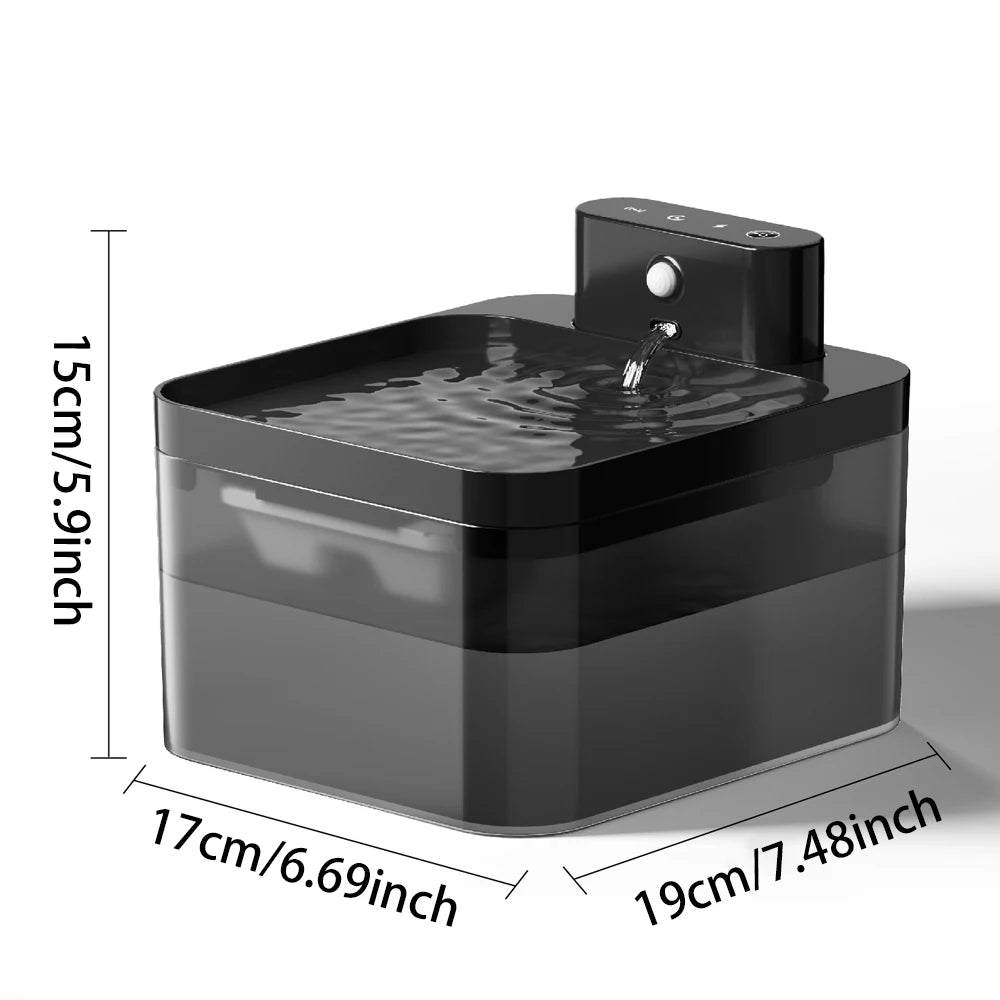 Motion Sensor Dog Cat Water Dispenser Bowl