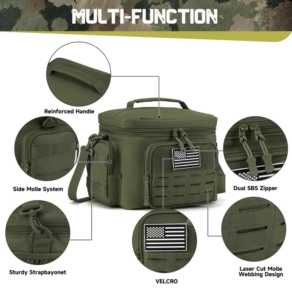 Tactical Lunch Box for Men Outdoor Heavy Duty
