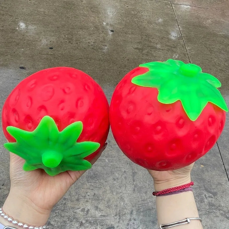 Giant Strawberry Squishy Toy Venting Ball for Adults Friends Gifts