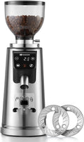 64mm Flat Burr Coffee Grinder 100 Grind Settings