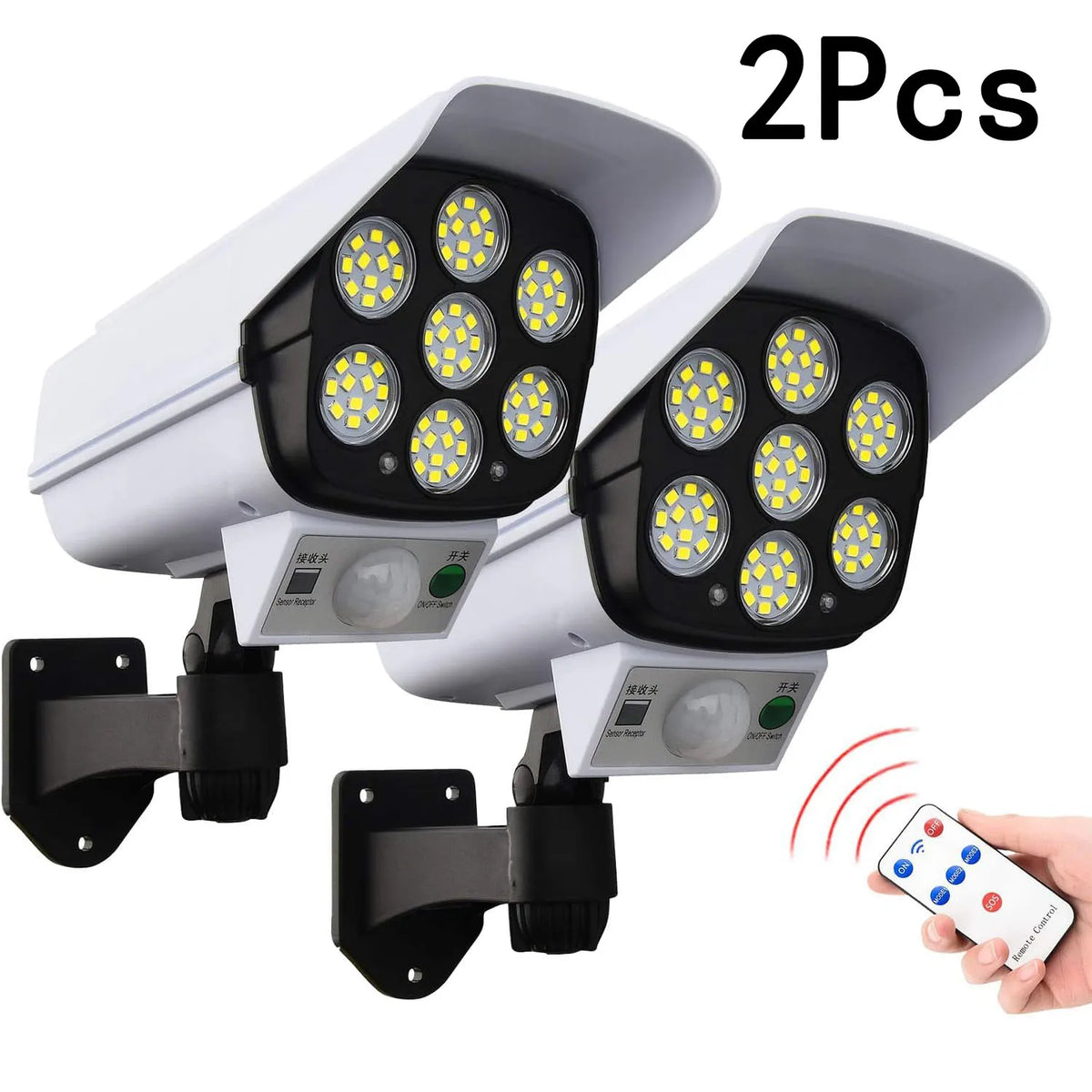 77LED Solar Light Simulation Security Dummy Camera Motion Sensor