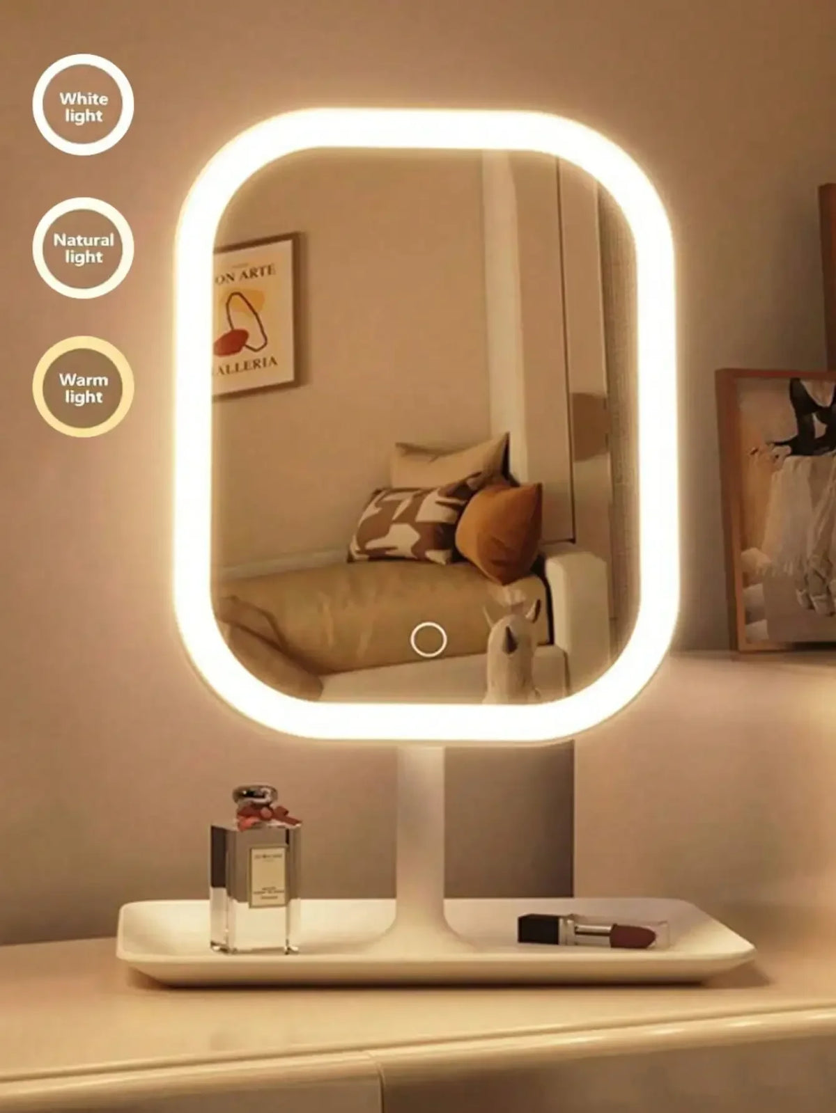 2026 Makeup mirror, LED Makeup Mirror with Front Lights Touch Control