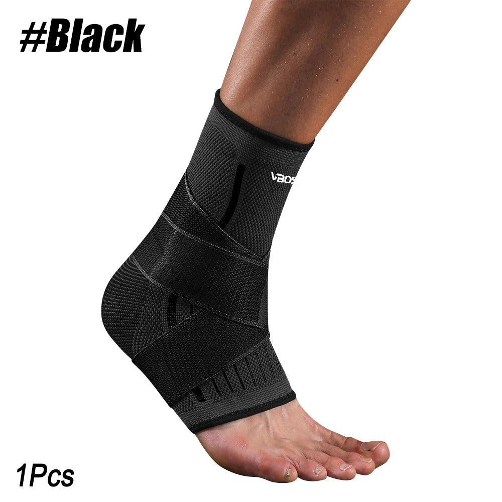 Adjustable Elastic Ankle Brace Compression Sleeve Foot Support