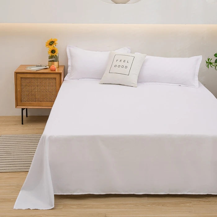 Single/Queen/King Flat Bedsheets Soft Home Bed Linen