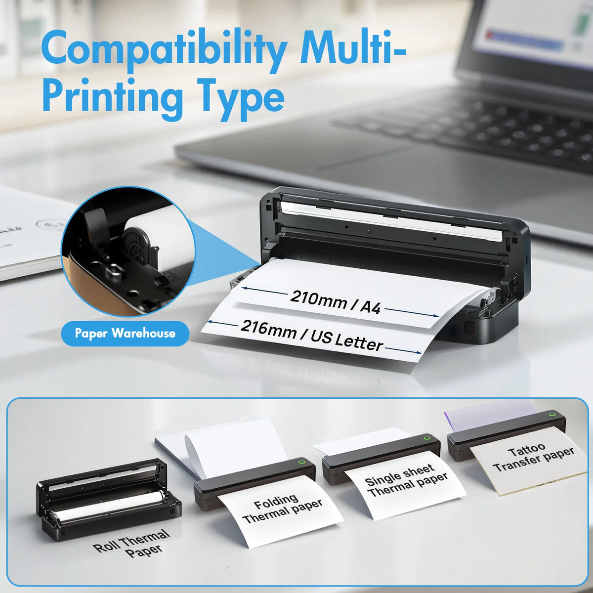 Portable Printers  Label Maker  Android iOS Phone & Laptop