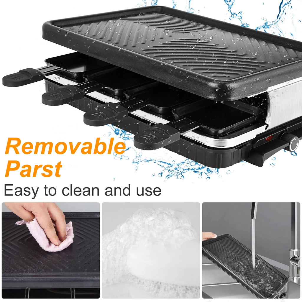 Electric Korean BBQ Grill Indoor Cheese Raclette