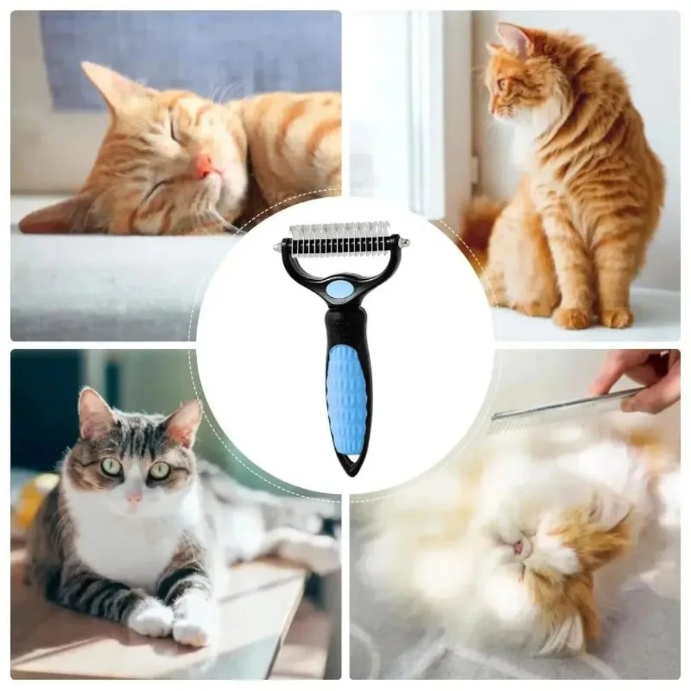 Double Sided Stainless Steel Pet Grooming Brush Dog Cat