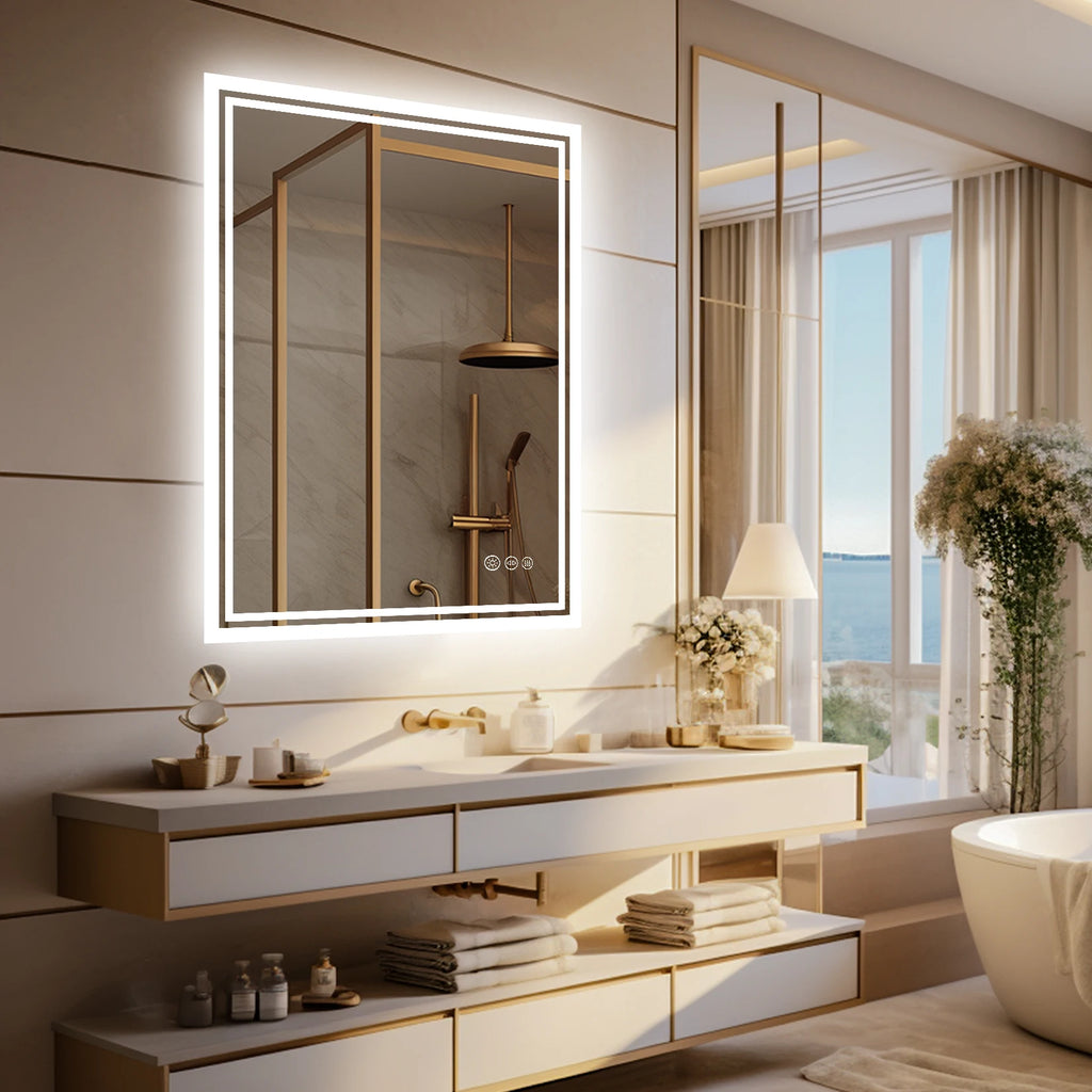 LED Backlit Mirror Bathroom Vanity