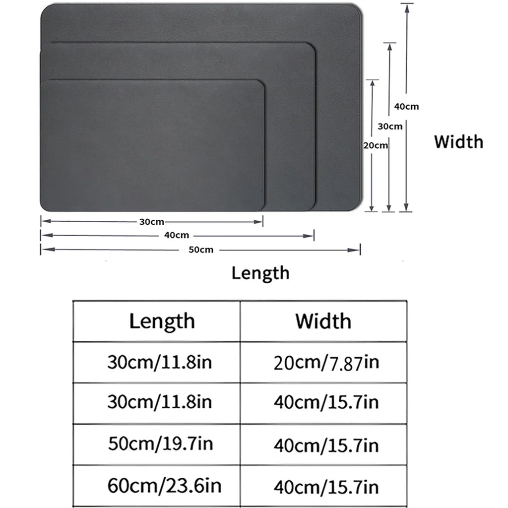 Solid Color Printing Super Absorbent Large Kitchen Absorbent Mat Antiskid Drying Mat Quick Dry Draining Mat Drain Pad Table Mat
