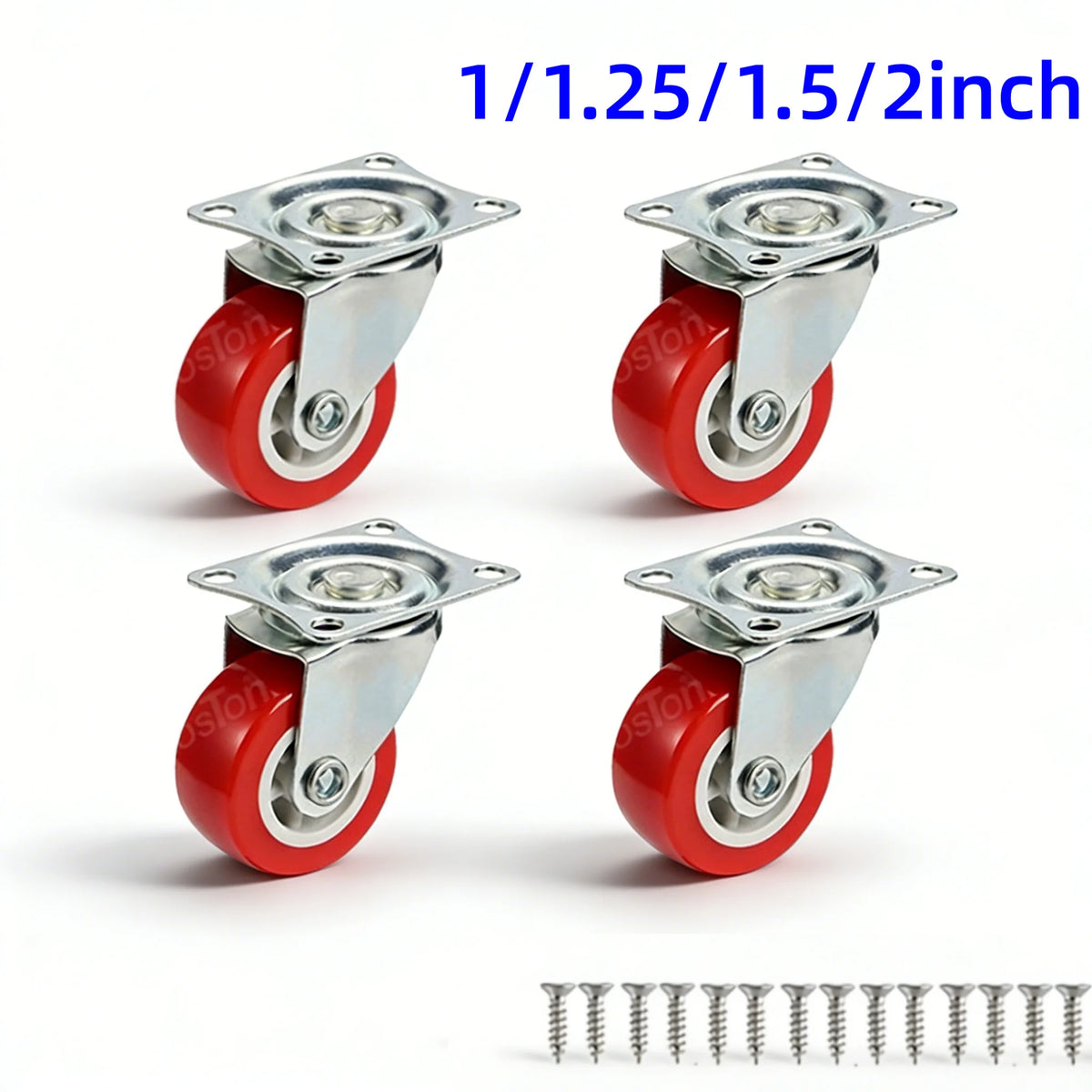 4Pcs Universal Caster Wheel Heavy Duty Swivel