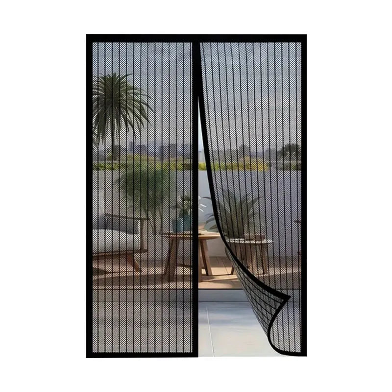 Easy Install Magnetic Door Curtain - Auto Closing