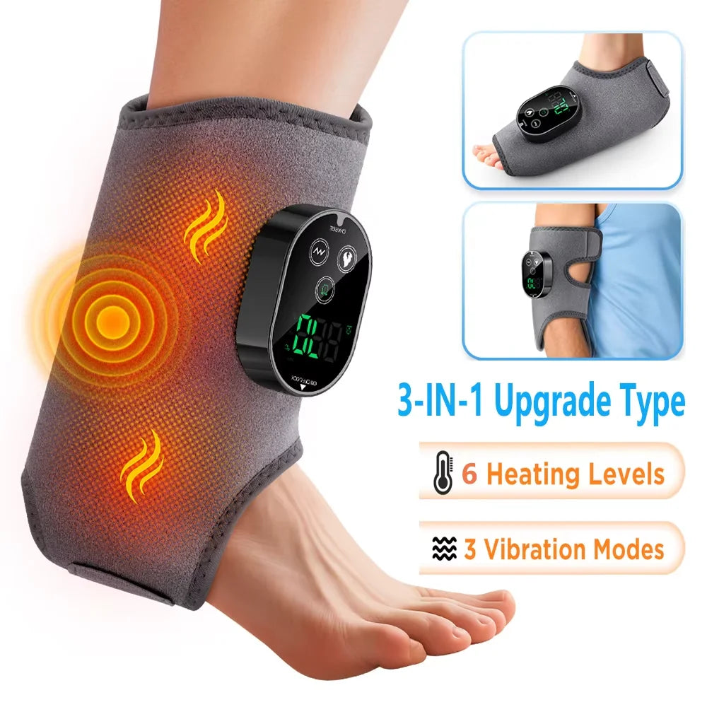 Electric foot and hand massager can vibrate and heat