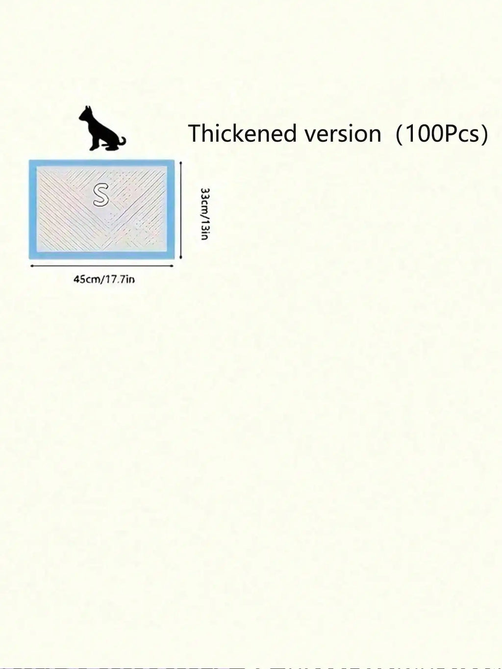 100Pcs Pet Pee Pad Diaper Dog Pee Pad Training Diaper