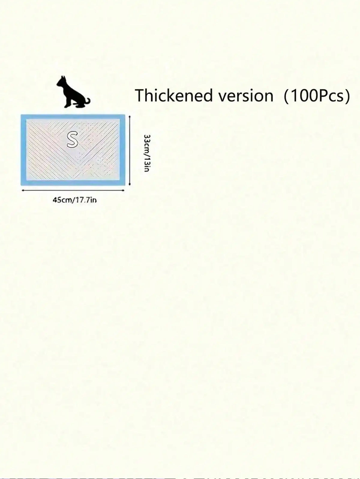 100Pcs Pet Pee Pad Diaper Dog Pee Pad Training Diaper