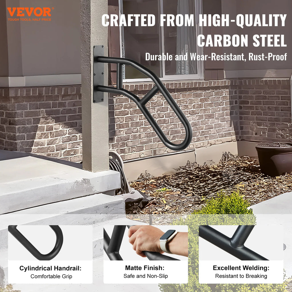 Handrails for Outdoor Steps Wall Mount Safety Railings