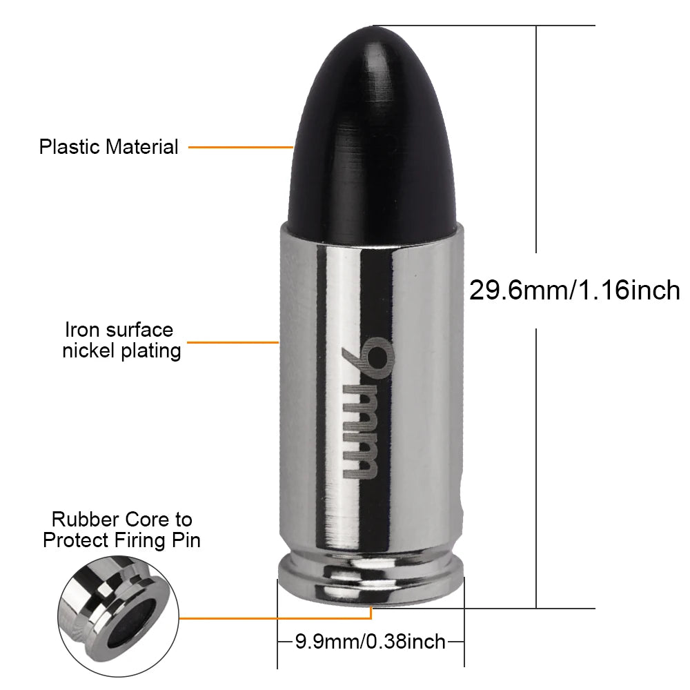 9MM Dummy round Practice playing Training bullets 10/20pcs