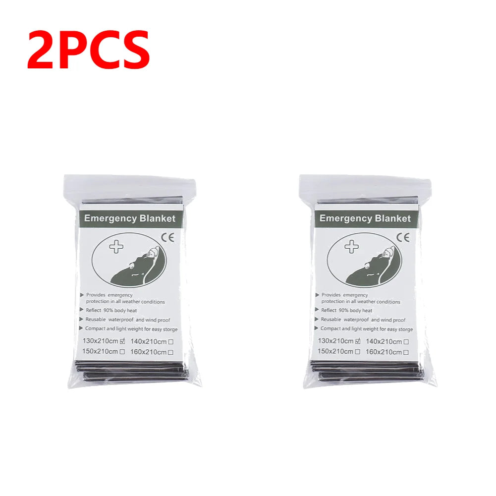 1-20pcs Emergency Mylar Thermal Blanket