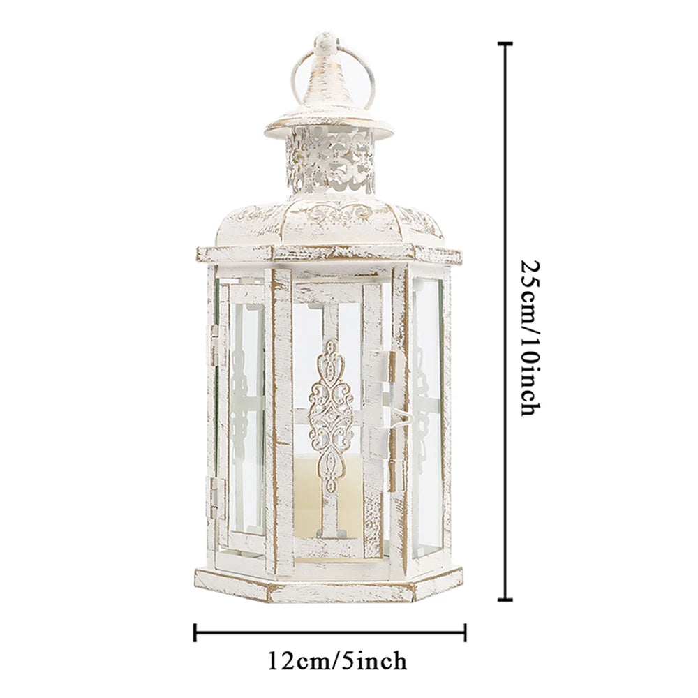 Vintage Nordic Candle Holder Hanging Lantern