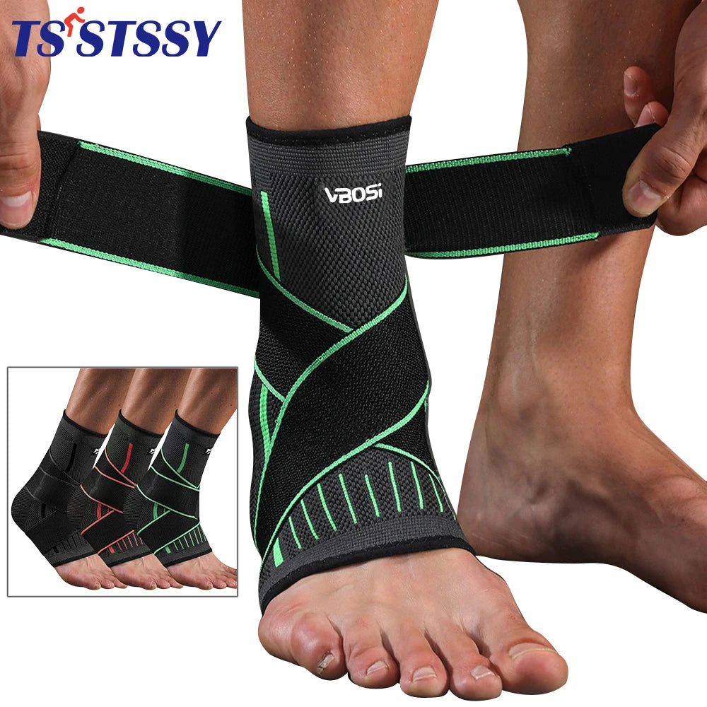 Adjustable Elastic Ankle Brace Compression Sleeve Foot Support