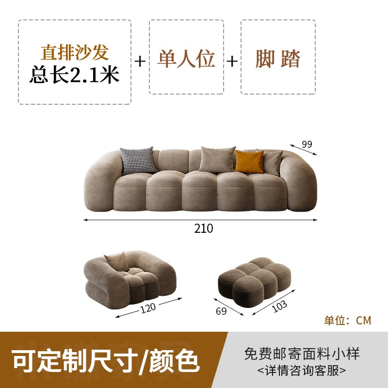 Luxury Soft Living Room Sofa ,With Additions