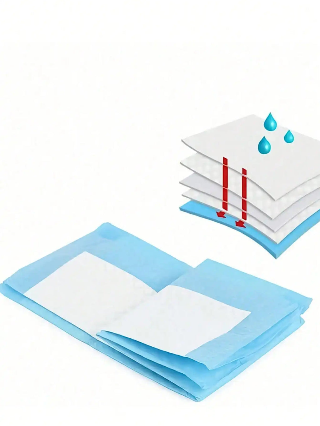 100Pcs Pet Pee Pad Diaper Dog Pee Pad Training Diaper
