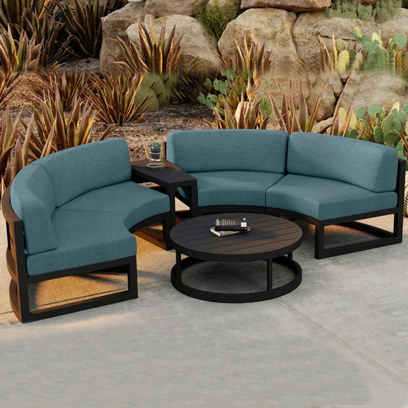 Round Outdoor Sofa Set -  Waterproof for Luxury