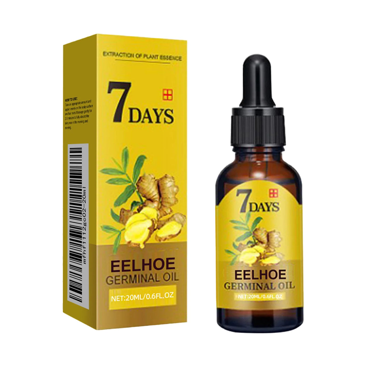 Ginger Hair Growth Oil Strengthening Scalp Nourishing Hair Roots