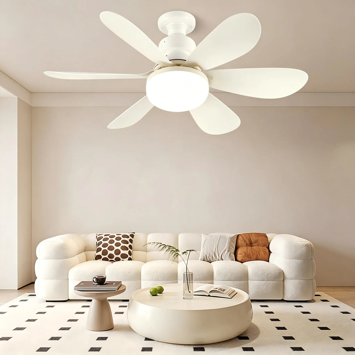40W Ceiling Fan with Remote Control LED Light