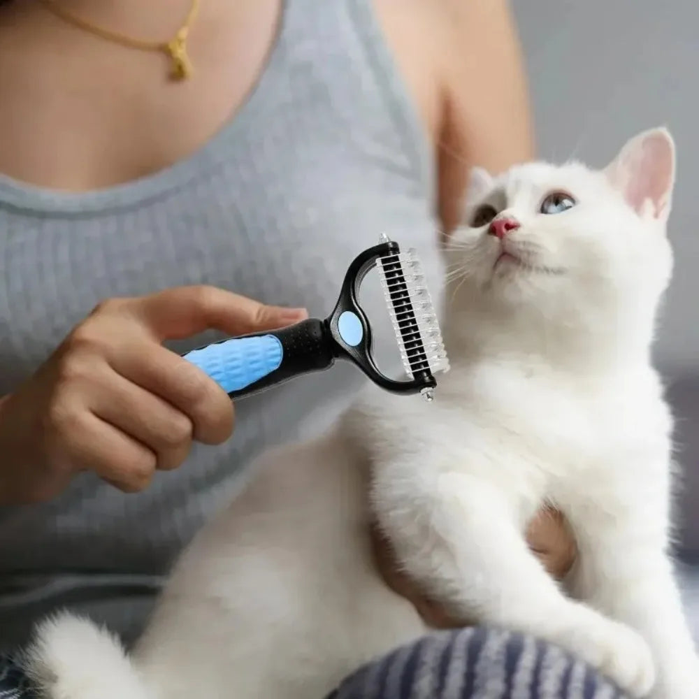 Double Sided Stainless Steel Pet Grooming Brush Dog Cat