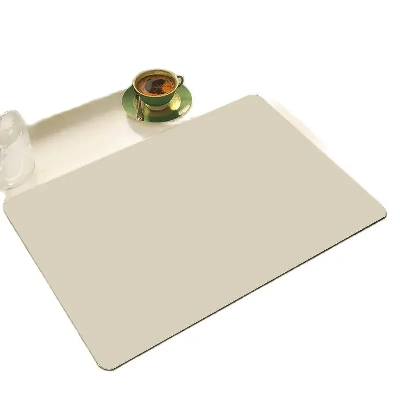 Solid Color Printing Super Absorbent Large Kitchen Absorbent Mat Antiskid Drying Mat Quick Dry Draining Mat Drain Pad Table Mat