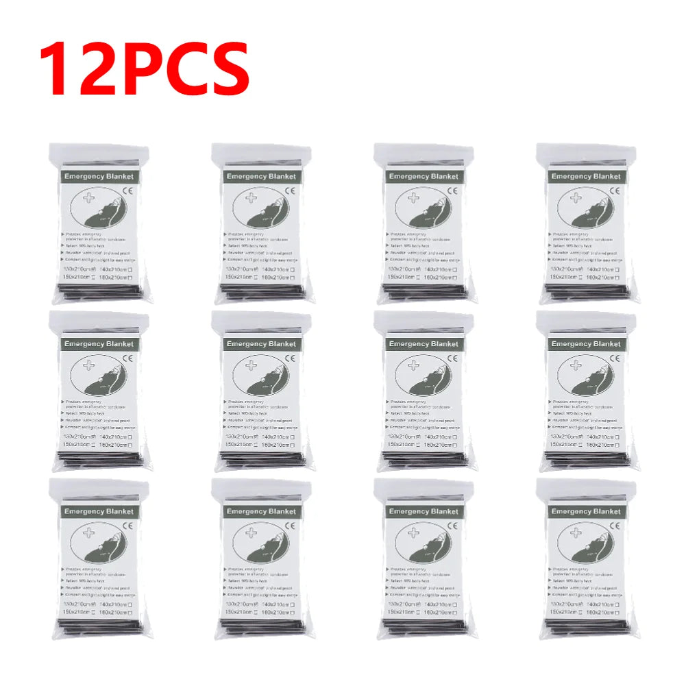1-20pcs Emergency Mylar Thermal Blanket