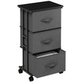 JHK 3 Drawers Dresser Storage Cabinet with Wheels