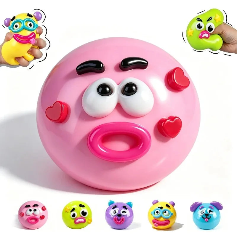 NEW Squishy, Curiosities Dog Face Swap Squishy Toy