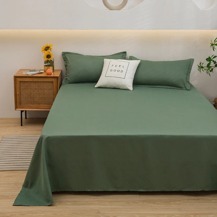 Single/Queen/King Flat Bedsheets Soft Home Bed Linen