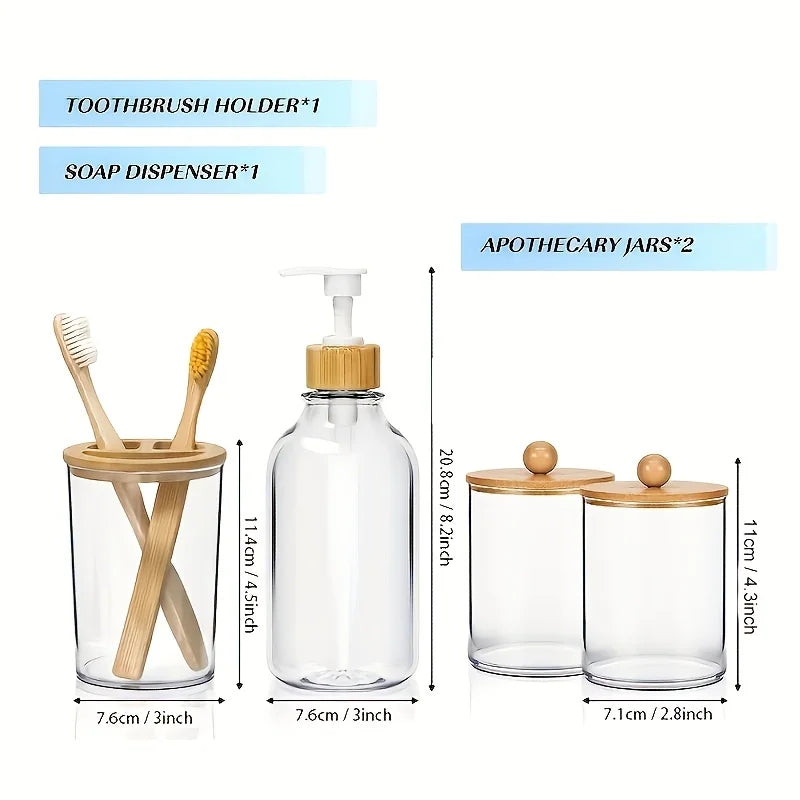 Boho Bathroom Accessories Sets Complete Bathroom Canister Accessory